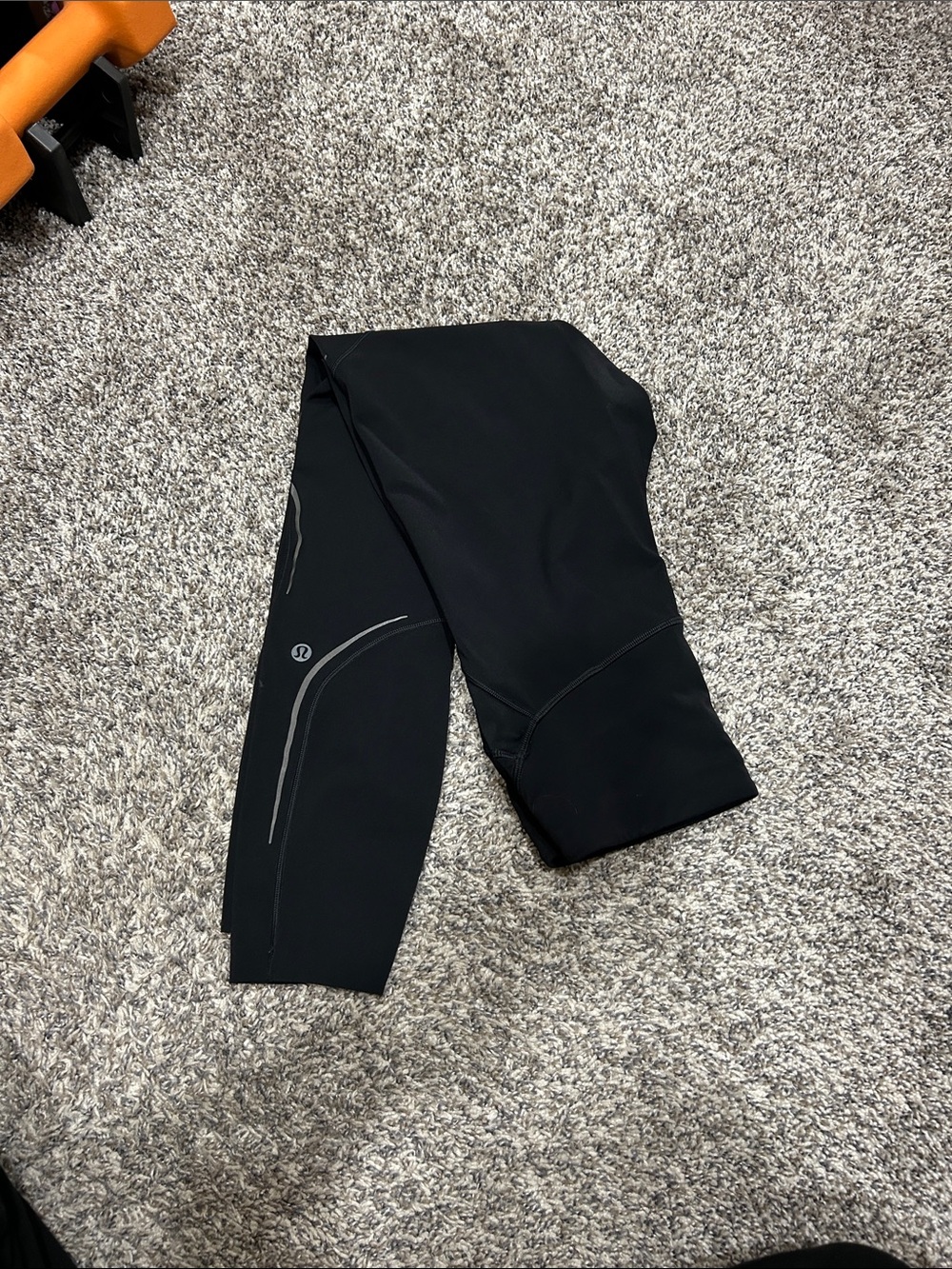 lululemon athletica Black Reflective Running Tights